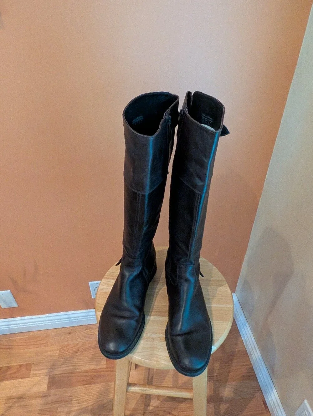 ALDO Tall Brown Leather Women's Riding Boots Size 9